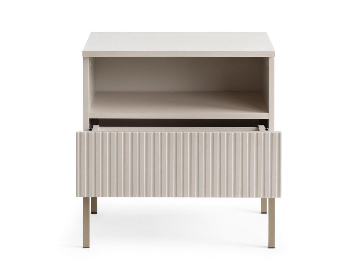 NACHTSCHRANK Kaschmir 54 cm Deo - Kaschmir/Champagner, Naturmaterialien/Metall (54/56/39cm) - Graingold