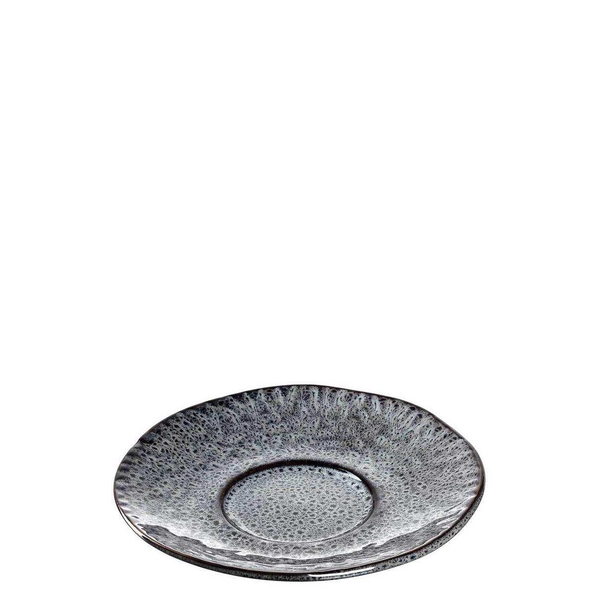 UNTERTASSEN Matera anthrazit ø 15.0 cm 4er Set - Grau, Keramik (15cm) - Leonardo Living