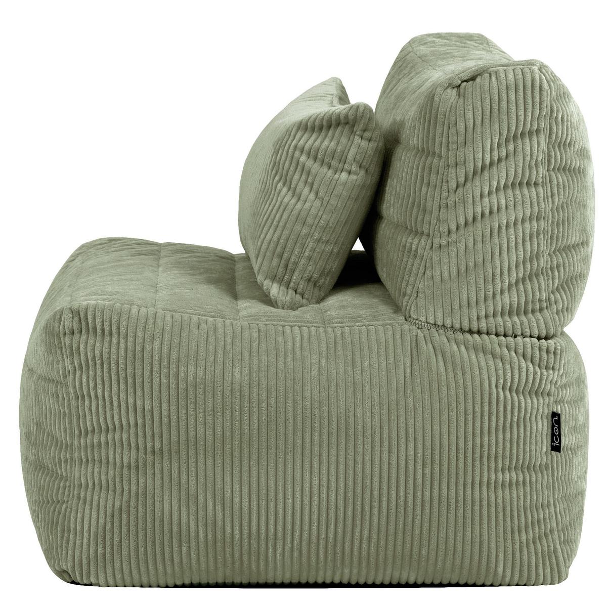 SITZSACK-SESSEL Noa modular Cord - Salbeigrün, Textil (75/70/78cm) - icon