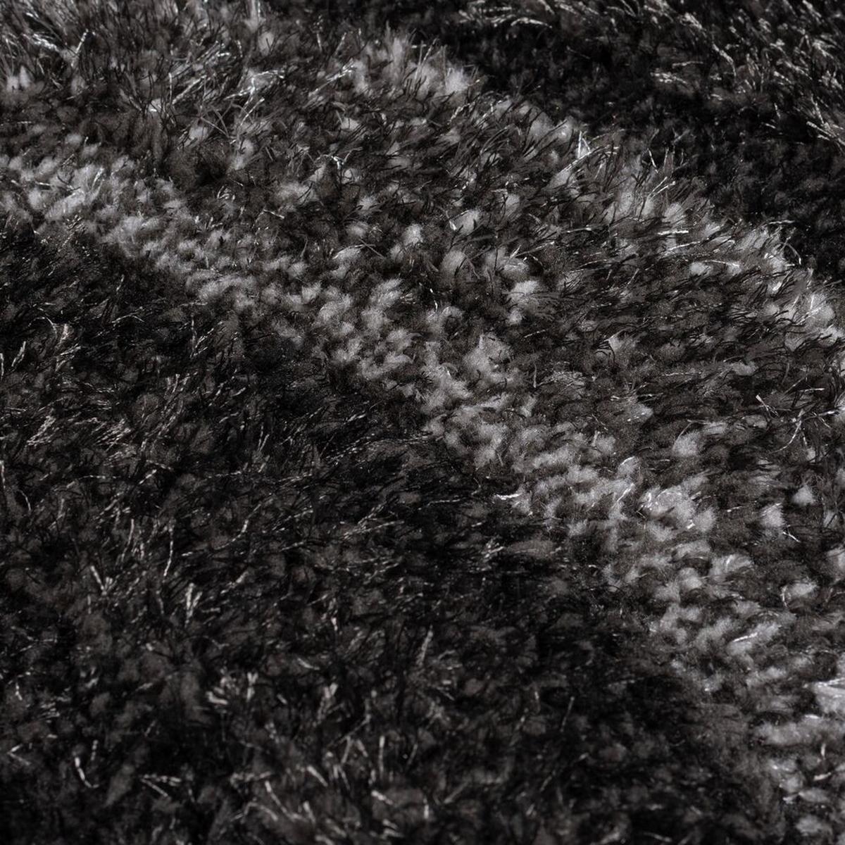 TEPPICH NADD, abstrakt, Grau-Schwarz, 80 x 150 cm - Grau, Textil (150/80cm) - KADIMA DESIGN