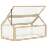 FRÜHBEET aus Holz 90 x 52 x 49,5 cm - Naturfarben, Holz (52/49.5/90cm) - Outsunny