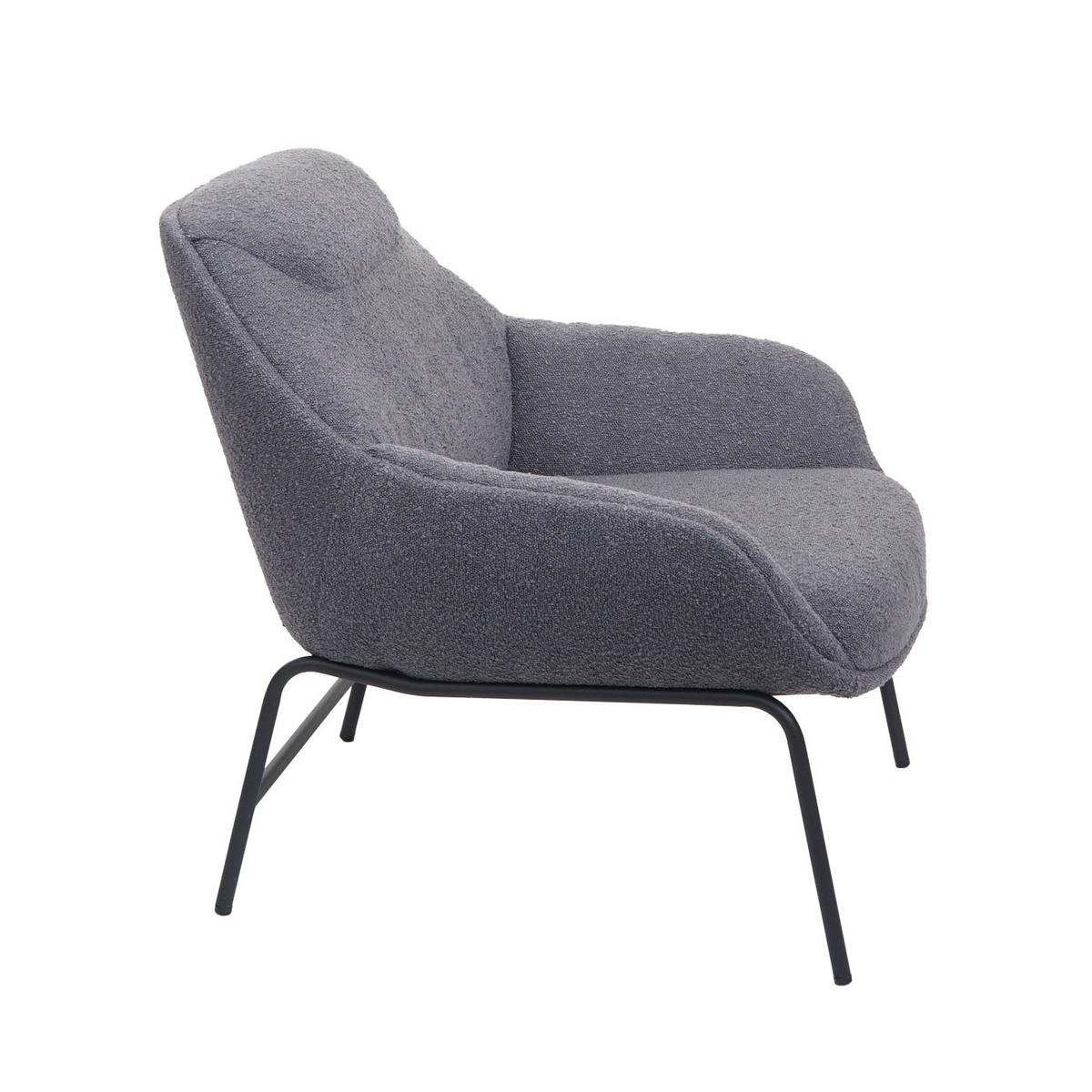 LOUNGE-SESSEL Grau - Grau, Textil (80/79/80cm) - MCW