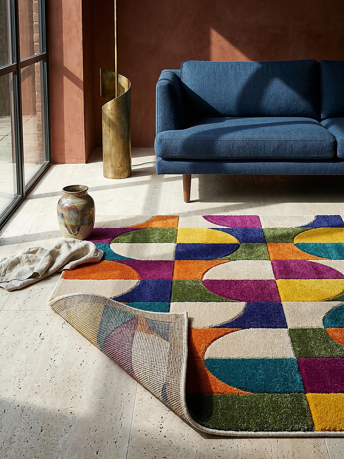 TEPPICH QUAGGY, geometrisch, Bunt, 80 x 150 cm - Multicolor, Textil (150/80cm) - KADIMA DESIGN