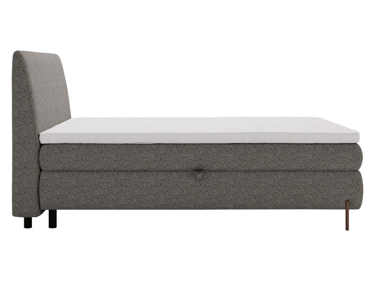 BOXBETT Evia - H3 - Braun/Grau, Holzwerkstoff/Textil (180/200cm) - MIRJAN24