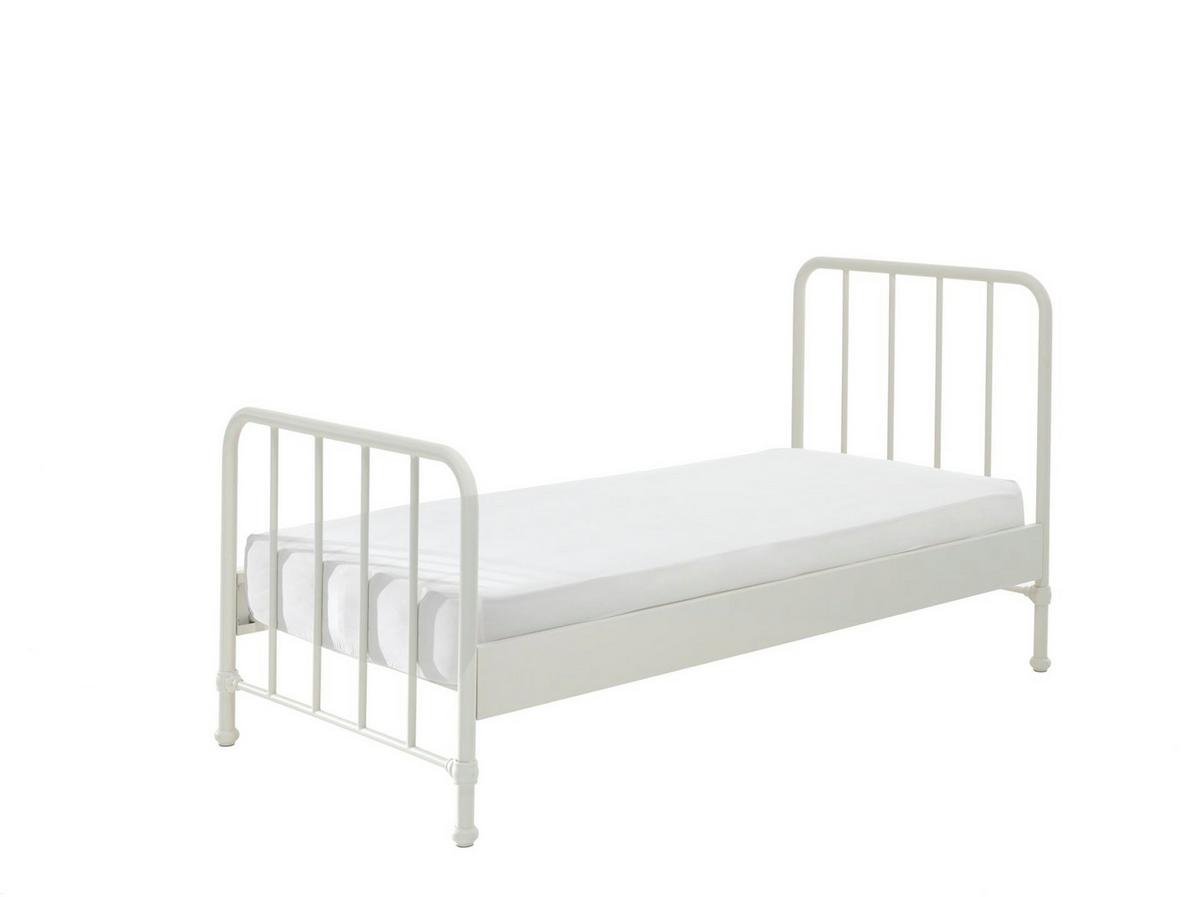 METALLBETT Kay 97x110x206 aus Metall in Weiß matt - Weiß, Metall (90/200cm) - 58aufmkessel