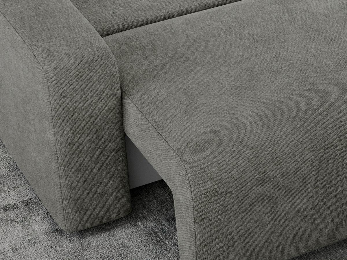 ECKSOFA ARGOS Grau Struktur - Schwarz/Grau, Kunststoff/Textil (245/150cm) - MKS