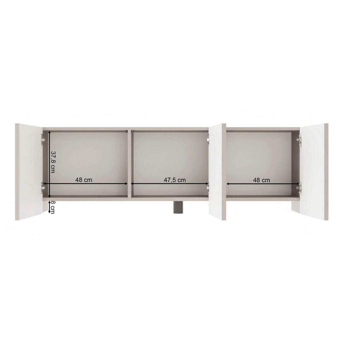 TV-LOWBOARD Arkadia Kaschmirgrau 150 cm - Taupe/Kaschmir, Holzwerkstoff (150/49/35cm) - Selsey