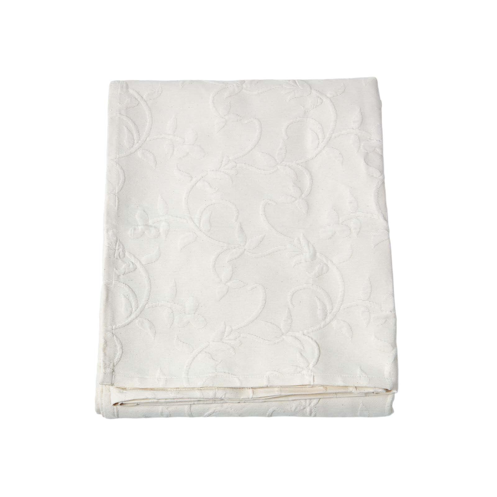 TAGESDECKE Matelassé 230/260 cm, floral gemustert - Creme, Textil (230/260cm) - Homescapes