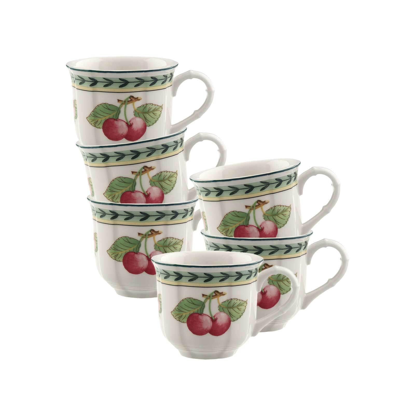 ESPRESSOTASSEN French Garden Fleurence bunt 80 ml 6er Set - Multicolor, Keramik (0.08L) - Villeroy & Boch