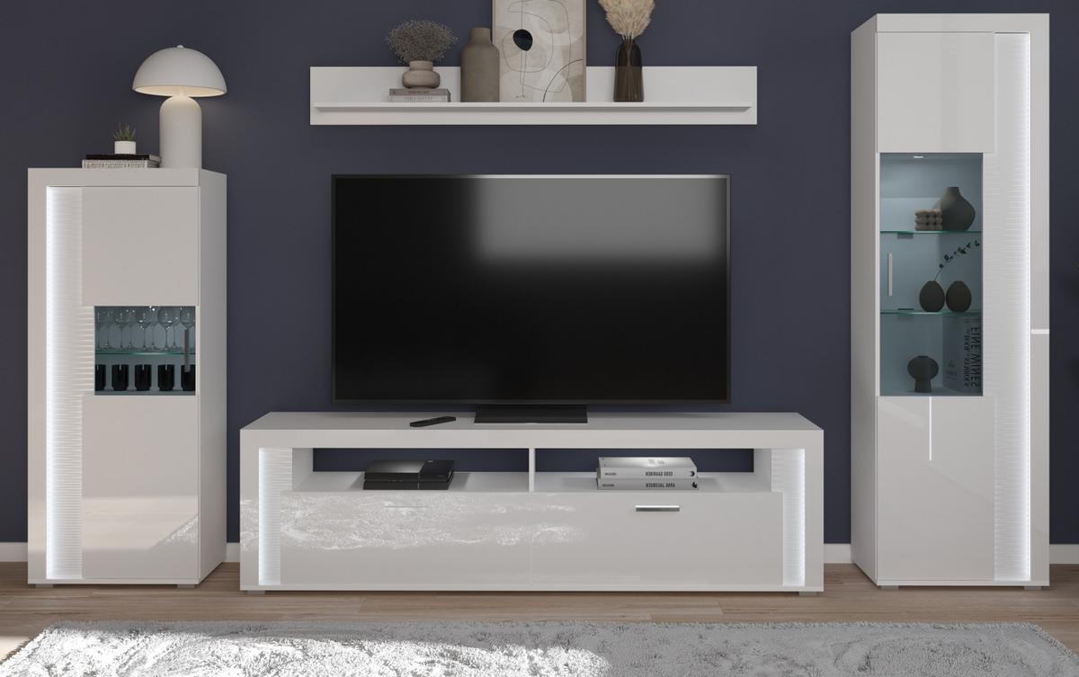 WANDBOARD weiß 170 cm Wandregal mit Rückwandpaneel, Bücherregal - Weiß, Holzwerkstoff (120/22/21cm) - Inn.Furn