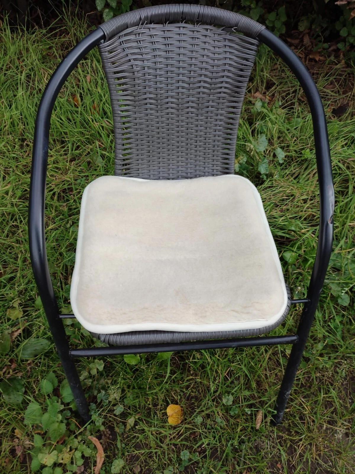 SITZKISSEN Merino Schurwolle Weiches Wollkissen Rechteckig 40/40 cm - Weiß, Fell (40/40cm) - Provellus
