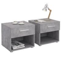 NACHTTISCH MARY 2ER-SET - Grau, Holzwerkstoff (42/38/30cm) - CARO-Möbel