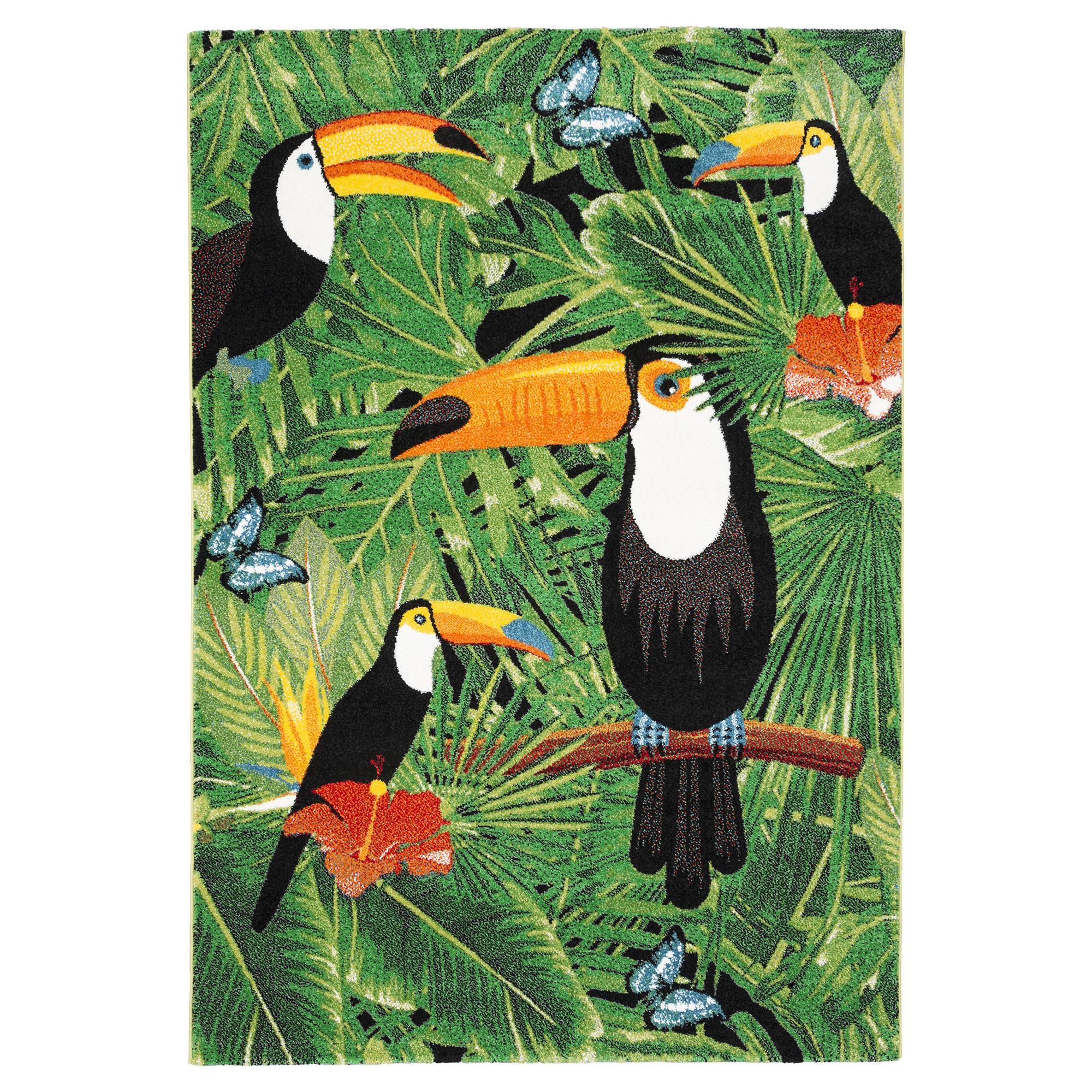 DESIGNER TEPPICH FARO TROPICAL TUKAN - Multicolor, Textil (160/230cm) - Pergamon