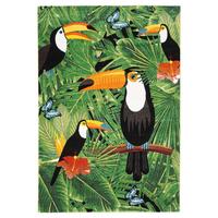 DESIGNER TEPPICH FARO TROPICAL TUKAN - Multicolor, Textil (160/230cm) - Pergamon