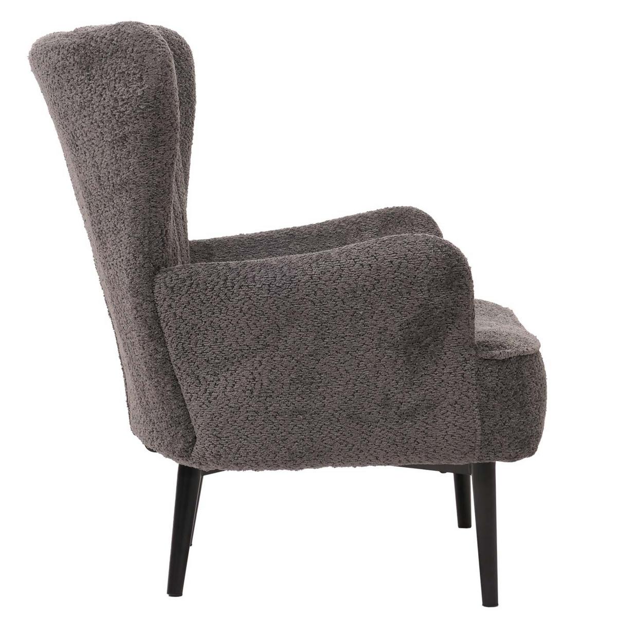 LOUNGE-SESSEL Dunkelgrau - Dunkelgrau, Textil (75/80/78cm) - MCW