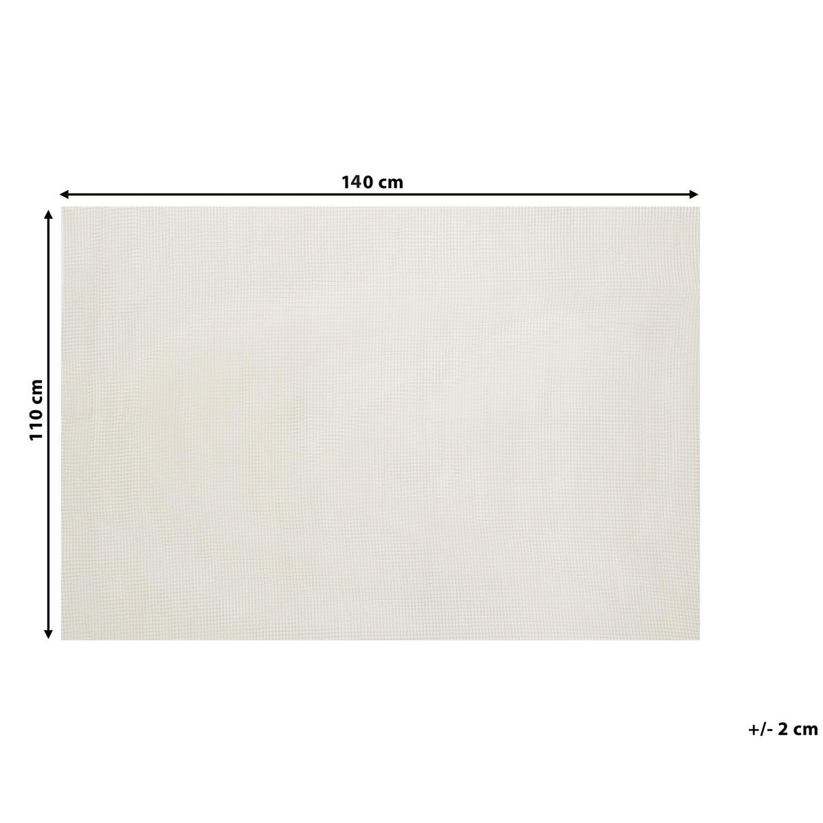 ANTIRUTSCHMATTE Balad 140/110 cm - Weiß, Kunststoff (110/140cm) - Beliani