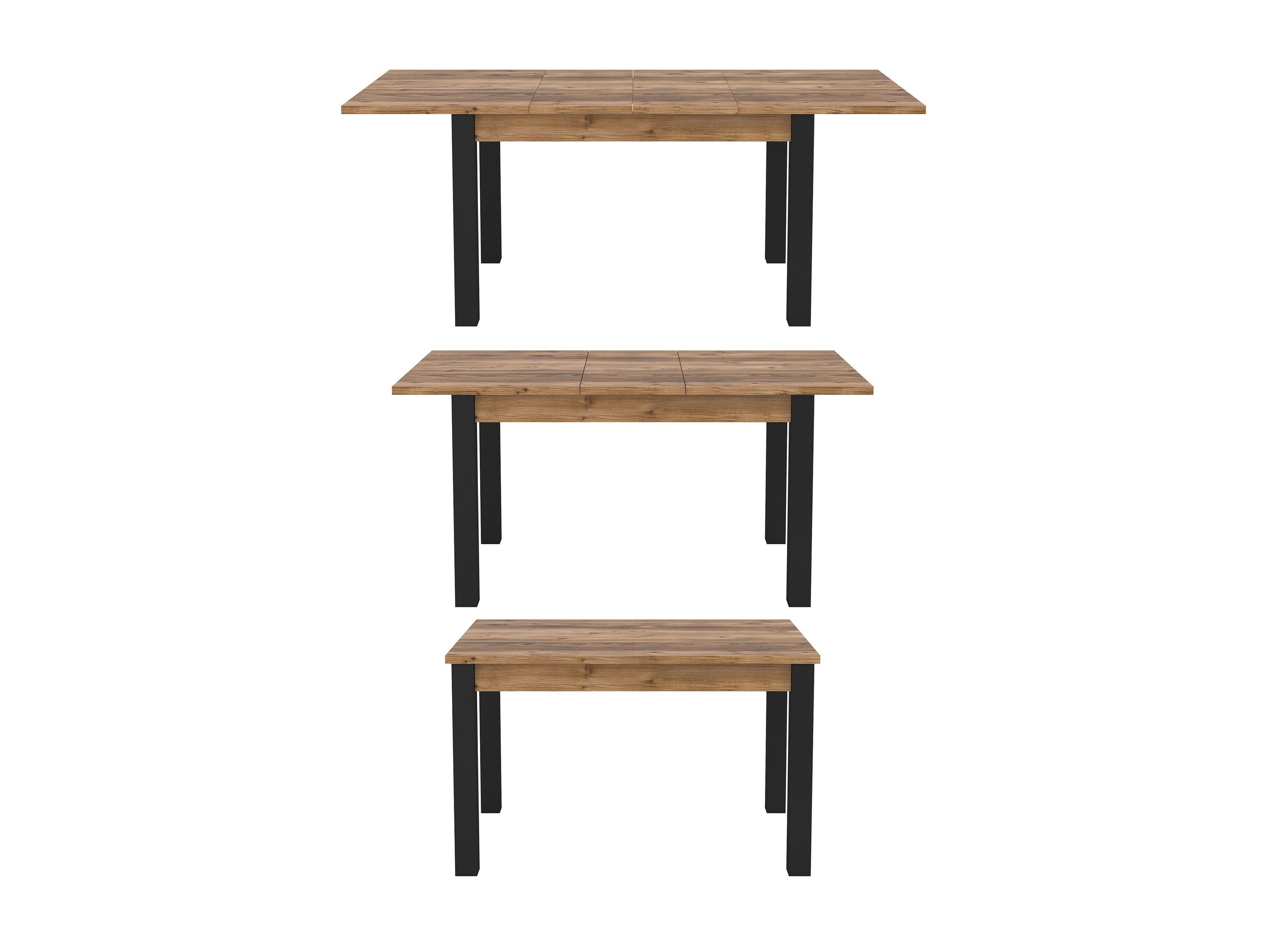 ESSTISCH ALIVO Ausziehbar 130 - 175 / 85 x 77 cm - Schwarz, Holz (130/85/77cm) - MASSENO