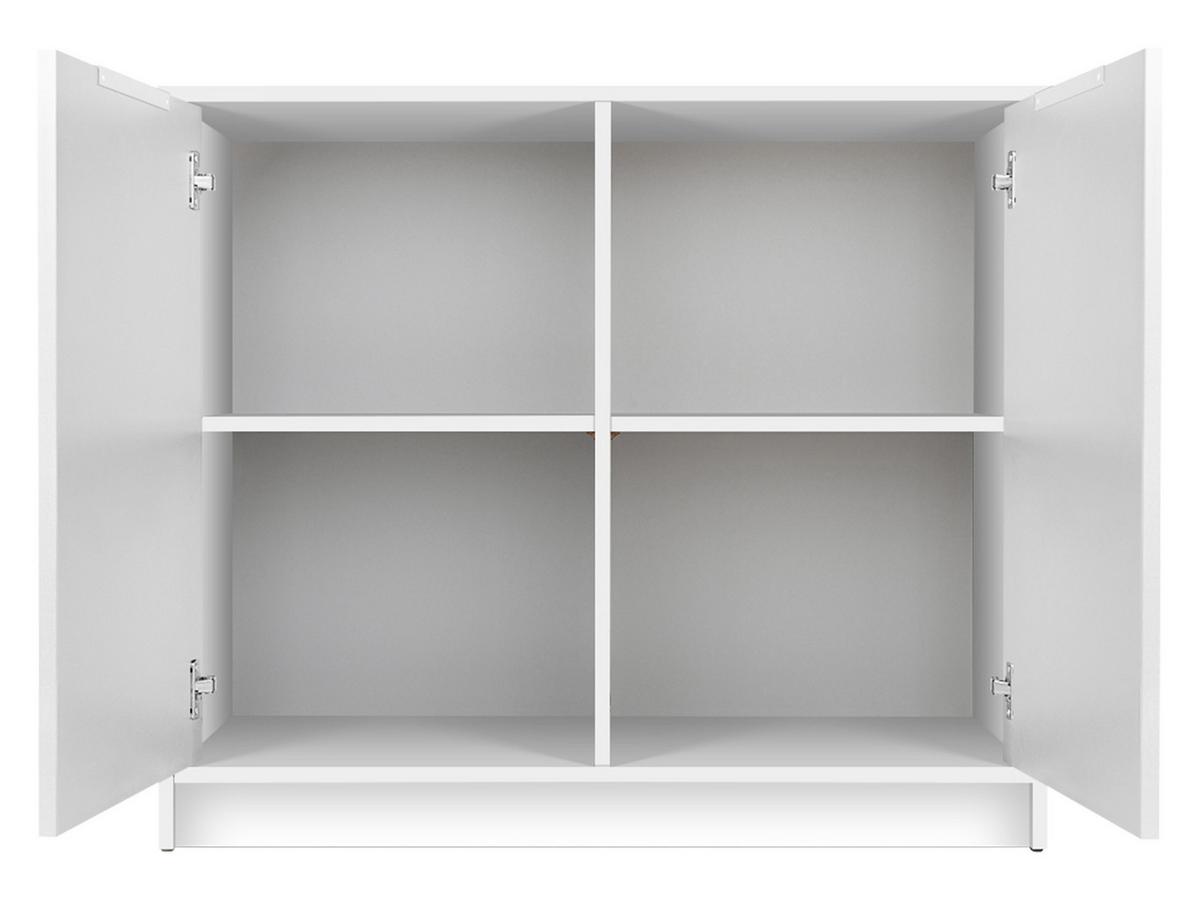 KOMMODE Bali Lux 2D - Eichefarben/Schwarz, Holzwerkstoff (94/82/41cm) - MIRJAN24