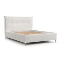 POLSTERBETT Plaza 140/200 cm Creme im Neve Stoff - Creme/Naturfarben, Holz/Holzwerkstoff (140/200cm) - AltaBeds