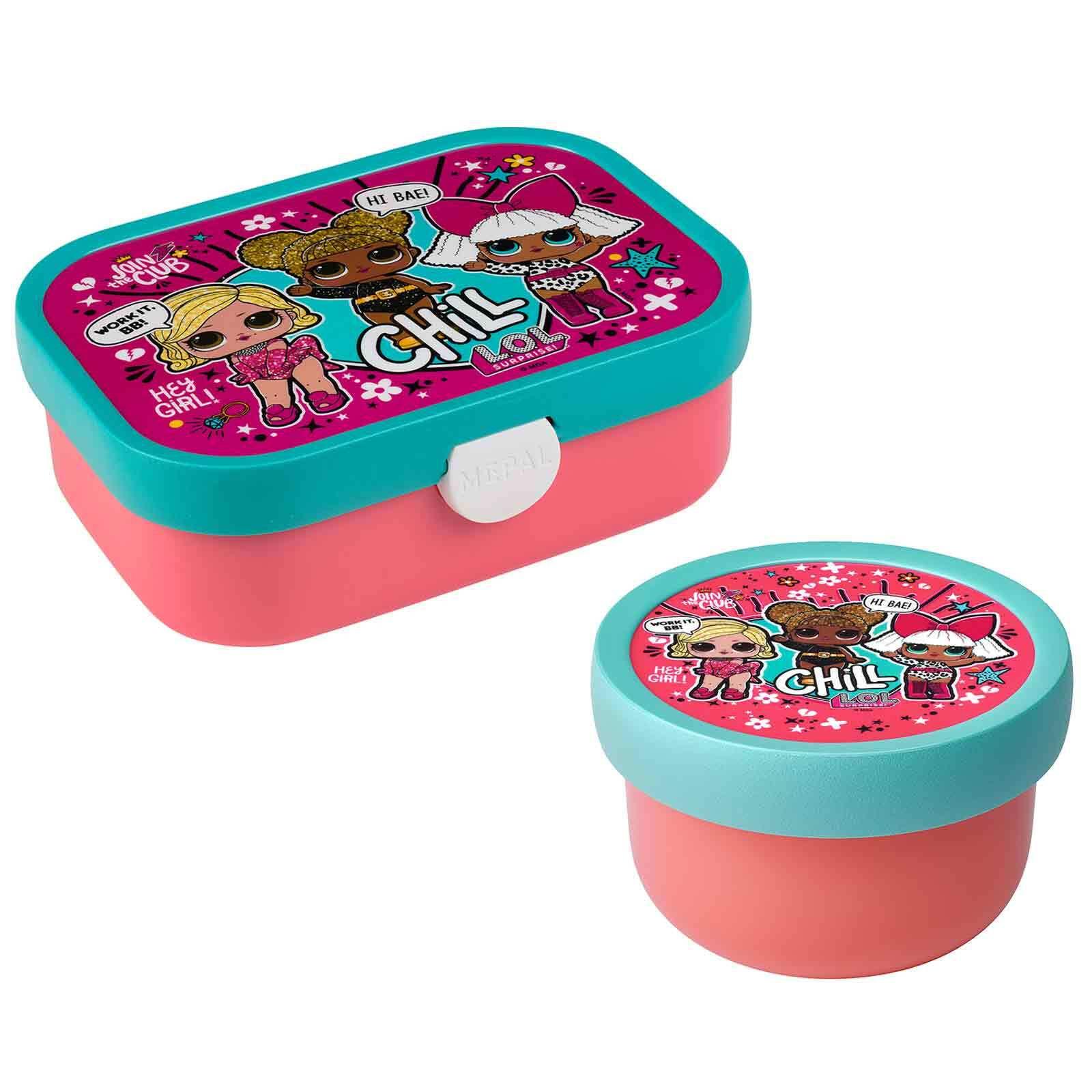 OBST- UND BENTOBOX L.O.L. SURPRISE Campus bunt 300 & 750 ml - Multicolor, Kunststoff (2/2/2cm) - Mepal