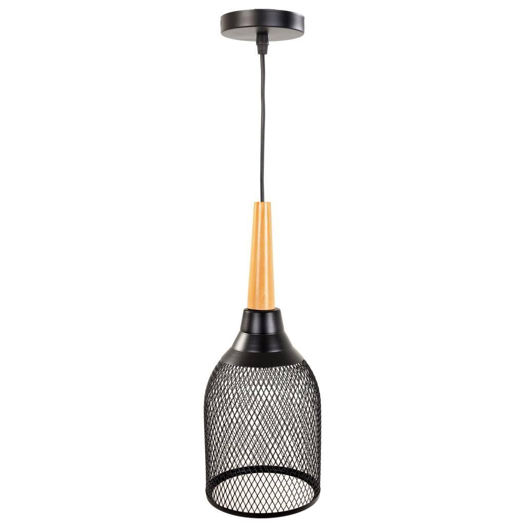 LAMPE aus Metall, schwarz, 14x35cm - Schwarz, Metall (13.5/13.5/35cm) - Wanderlust