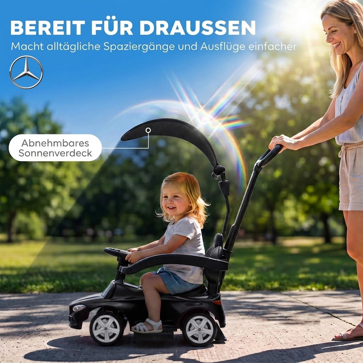 RUTSCHAUTO Stahl Schwarz - Schwarz, Metall (83/40/90cm) - AIYAPLAY