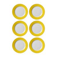 DESSERTTELLER Doppio Gelb ø 20 cm 6er Set - Gelb, Keramik (20cm) - Ritzenhoff Breker