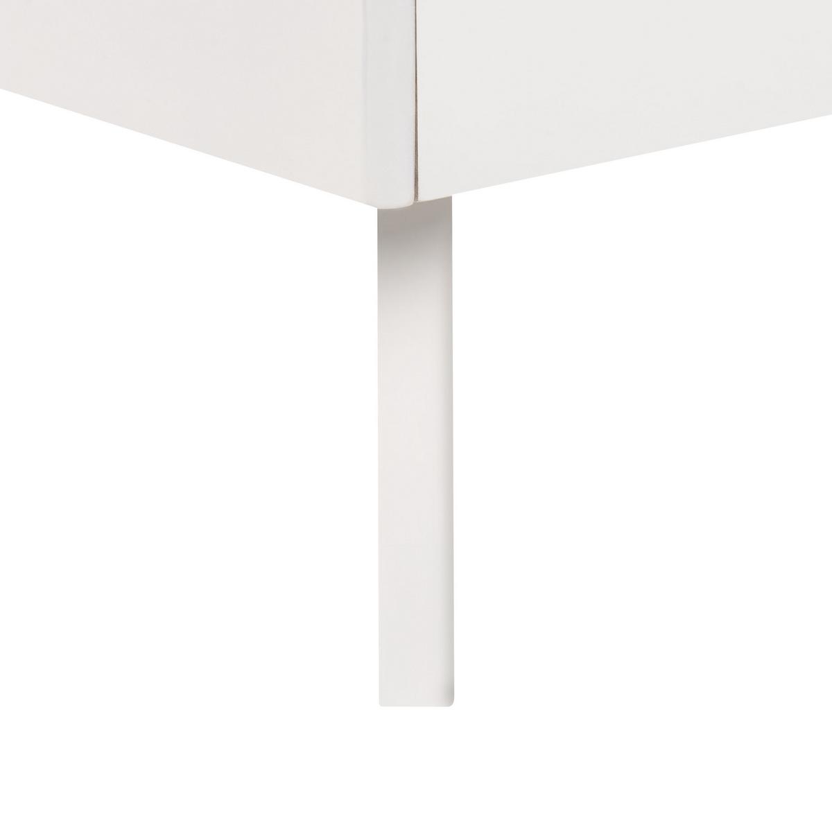 BETT mit Lattenrost 140x200 cm Weiß Berric - Weiß, Holzwerkstoff (140/200cm) - Beliani