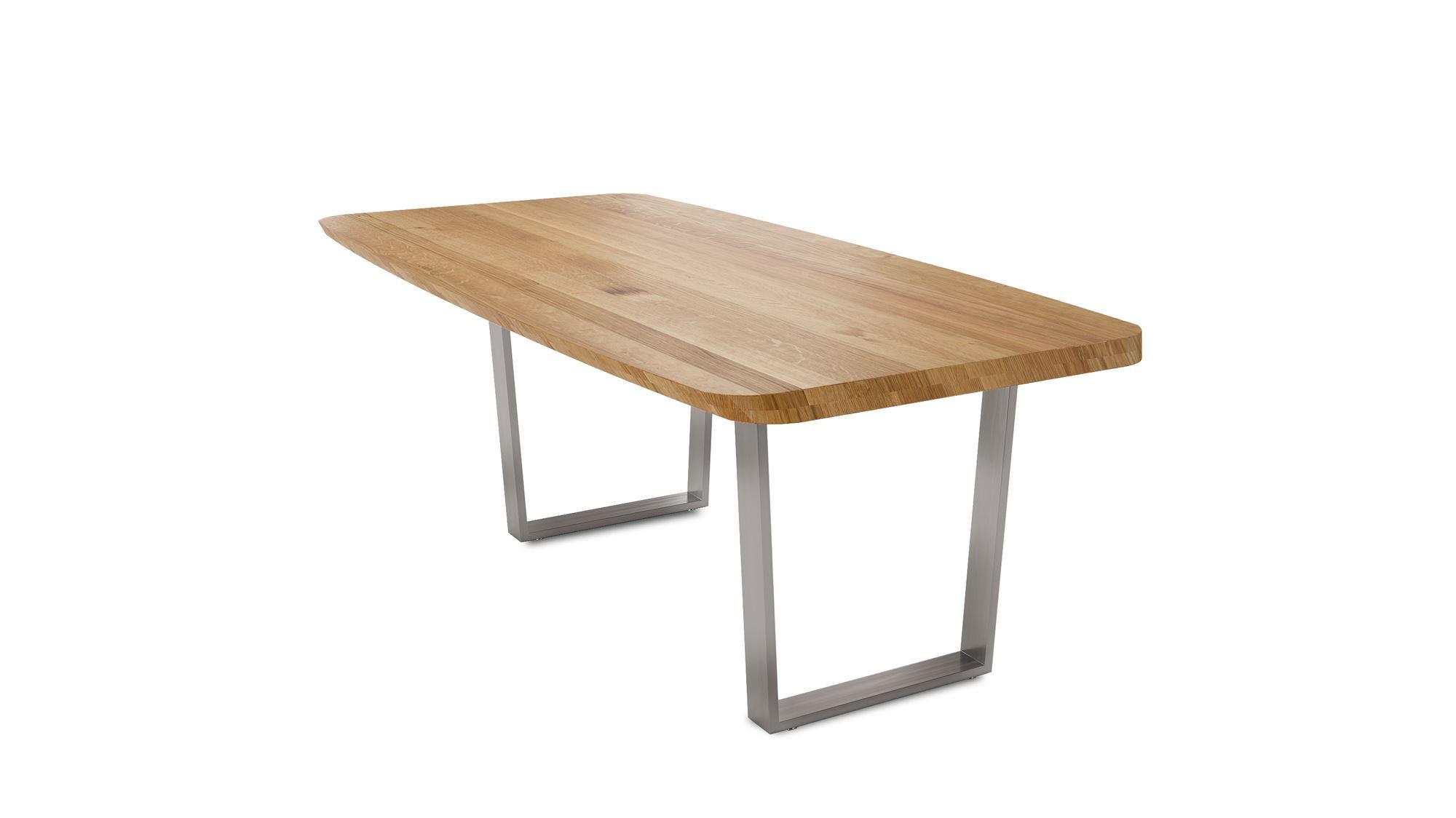 MASSIVHOLZTISCH Danette 8 140x77x90 Esszimmertisch Wildeiche geölt - Wildeiche, Holz (140/77/90cm) - 58aufmkessel