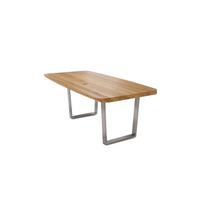 MASSIVHOLZTISCH Danette 8 140x77x90 Esszimmertisch Wildeiche geölt - Wildeiche, Holz (140/77/90cm) - 58aufmkessel