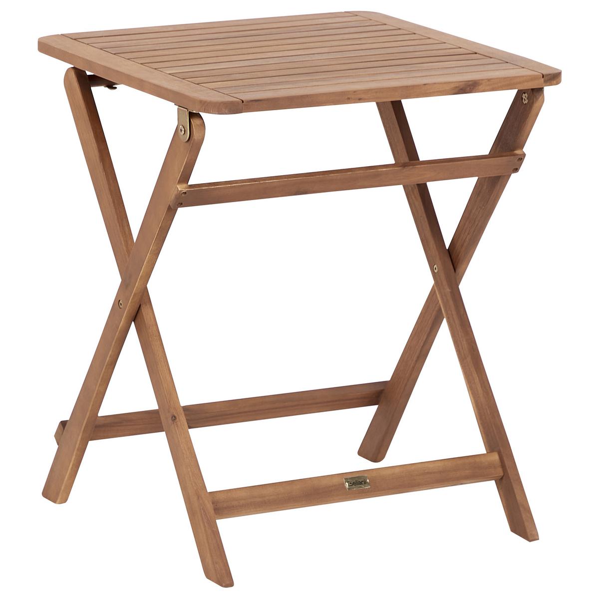 BISTRO-SET 2-Sitzer Heller Holzfarbton Paraggi - Hellbraun, Holz - Beliani