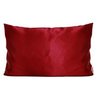 KISSENBEZUG Glanz Satin karmin-rot 40/60 cm - Rot, Textil (40/60cm) - beties Heimtextil