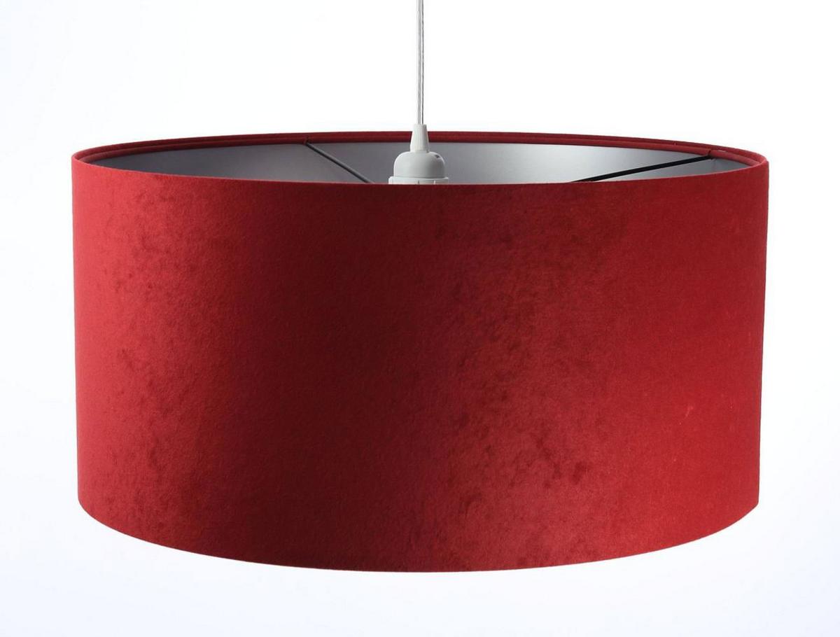 HÄNGELEUCHTE Rot 50/25 cm - Rot/Silberfarben, Kunststoff (50/0.8/25cm) - ONZENO