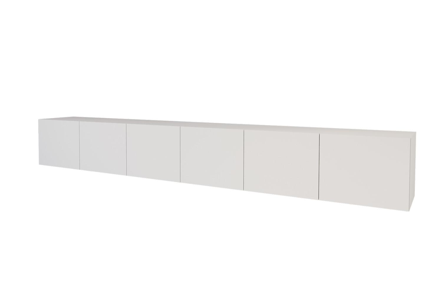 LOWBOARD ELIO-W 3x100x40x40 cm - Weiß - Weiß, Holzwerkstoff (300/40/40cm) - ALTDECOR