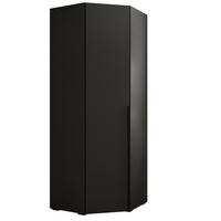 DREHTÜRENSCHRANK 236.7/81.7/81.7 1-türig - Schwarz, Holz/Metall (81.7/236.7/81.7cm) - MÖBEL KRYSPOL