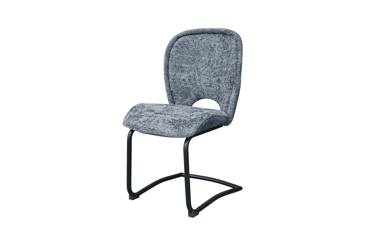 ESSZIMMERSTUHL JONA Anthrazit Webstoff (1er-Set) - Anthrazit, Kunststoff/Textil (49/92/59cm) - KAWOLA