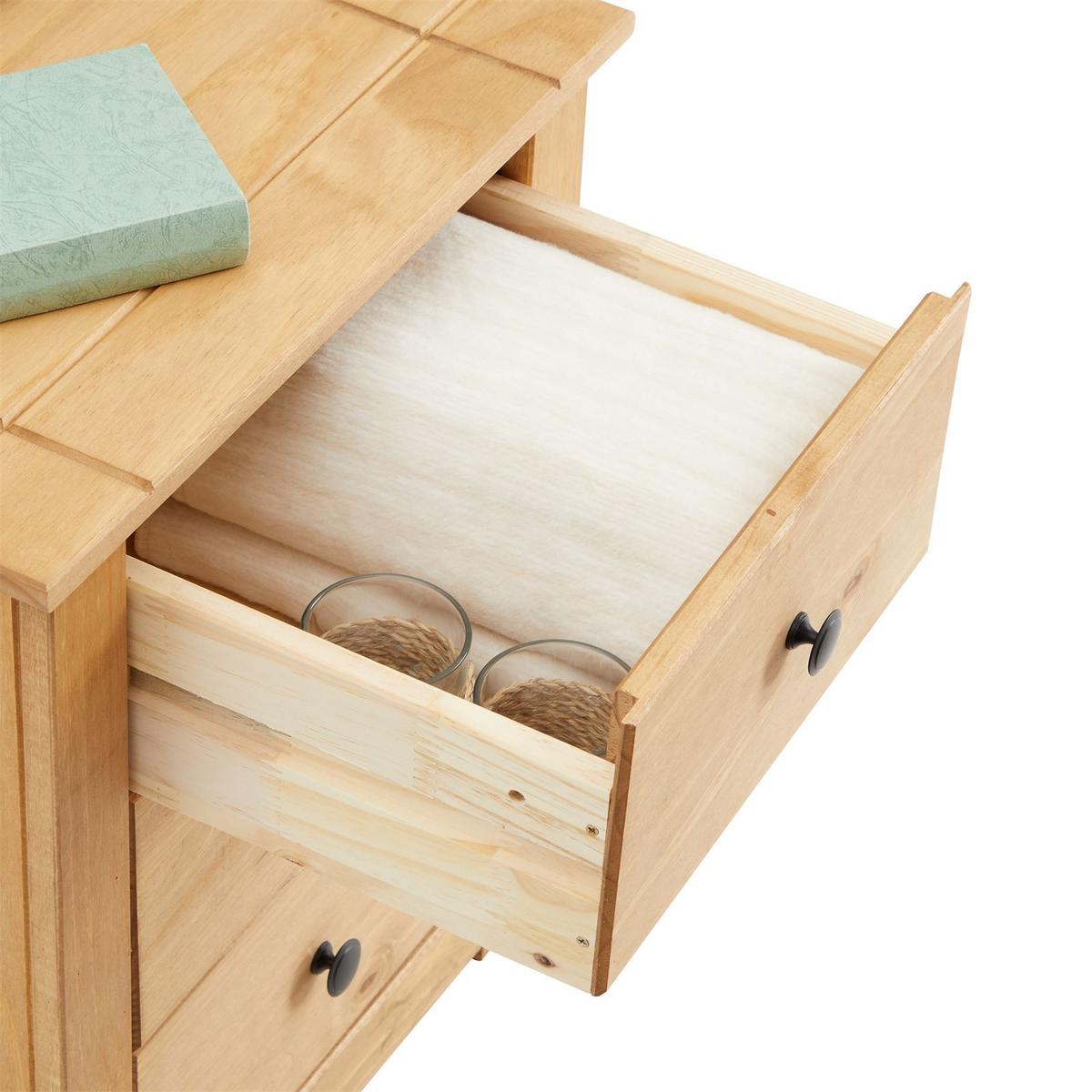 NACHTKOMMODE CANCUN - Kieferfarben, Holz (46/57/40cm) - CARO-Möbel