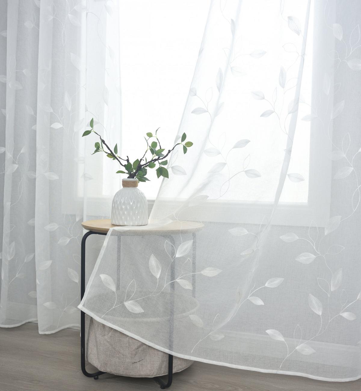 VORHANG BAMBERG HxB 175x140 cm Weiß - Weiß, Textil (140/175/1cm) - Gardinenbox