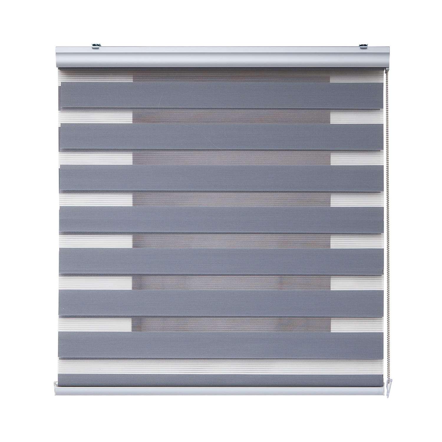 DOPPELROLLO Silber 60x250 cm - Silberfarben, Kunststoff (60/250cm) - STORESDECO