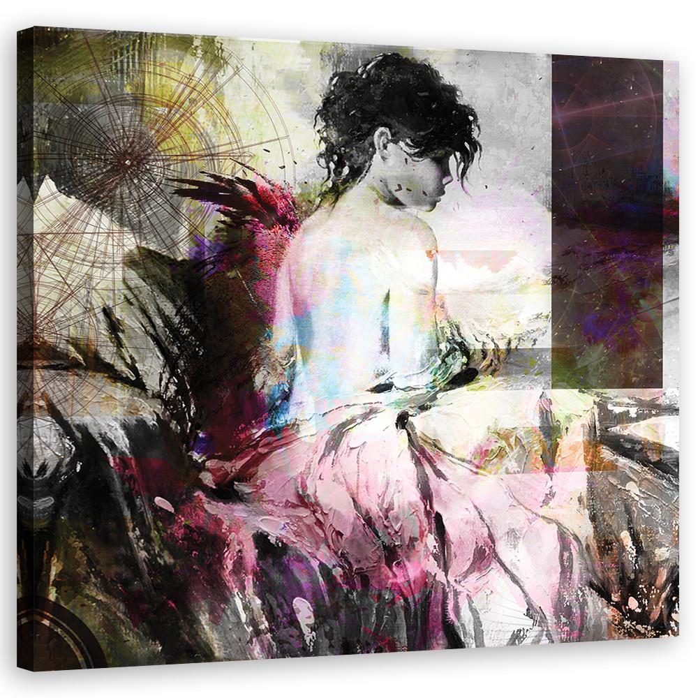 LEINWANDBILD, Menschen - Rosa 30x30cm - Pink, Textil (30/30cm) - Feeby