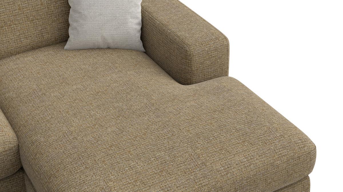 ECKSOFA OTTO 4-Sitzer, taupe - Taupe/Schwarz, Holz/Textil (279/159cm) - Wozimo