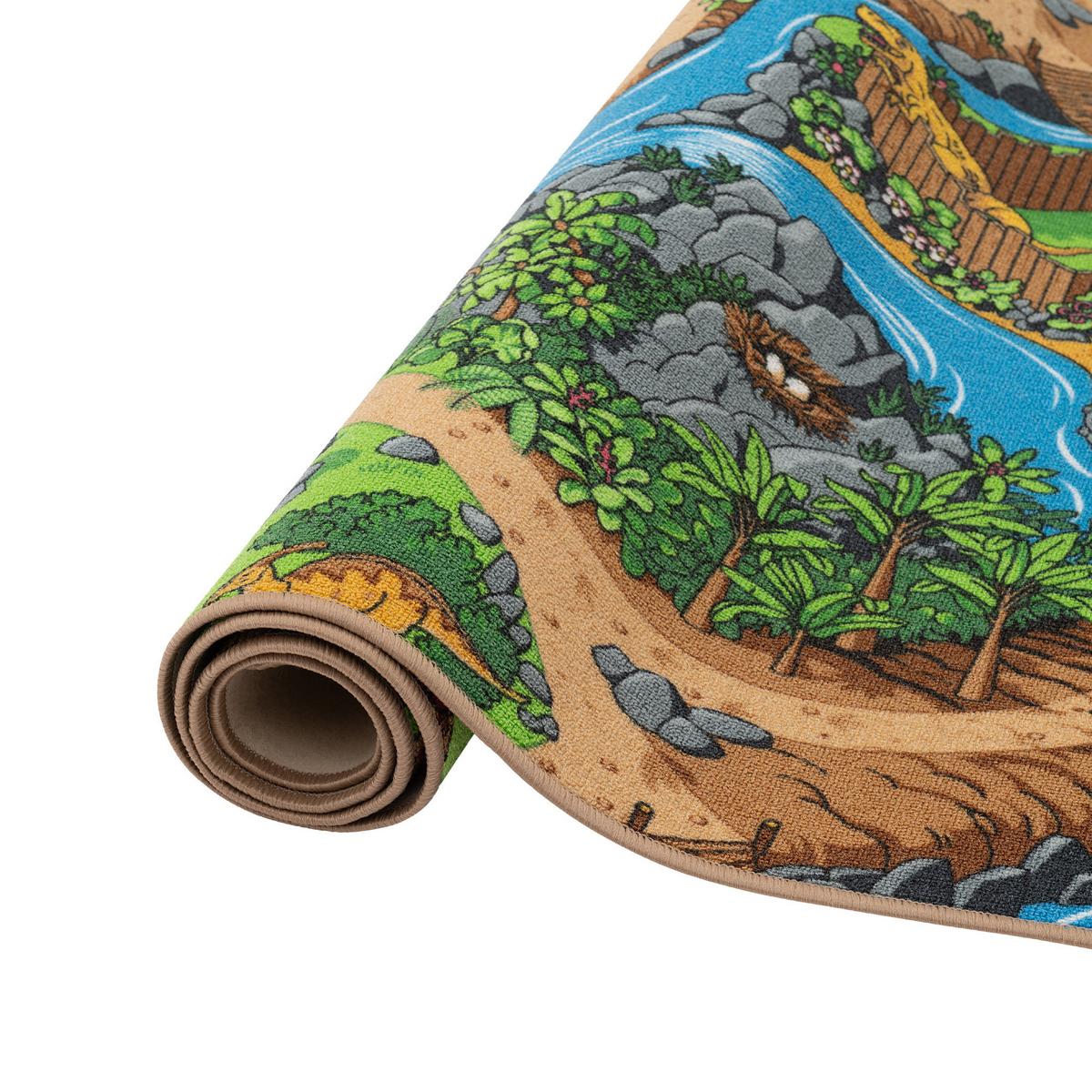 KINDER SPIEL STRASSENTEPPICH - Türkis, Textil (140/200cm) - Snapstyle
