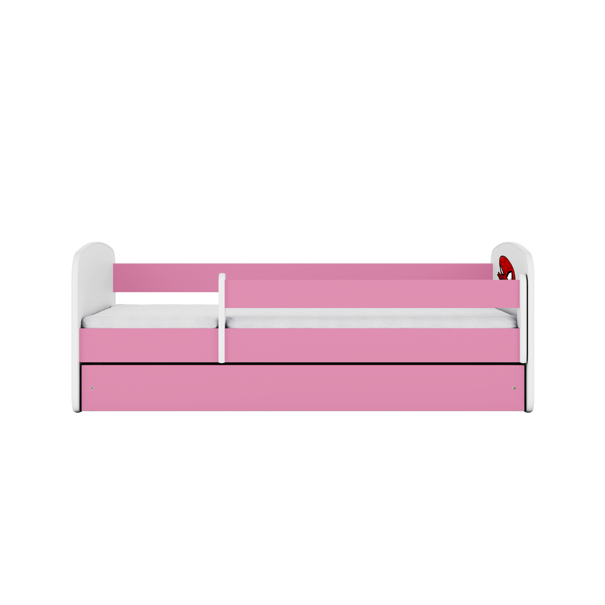 KINDERBETT mit Schublade Superheld 160/80 90/61/164 - Rosa, Holzwerkstoff (80/160cm) - RAUMHIRSCH FURNITURE