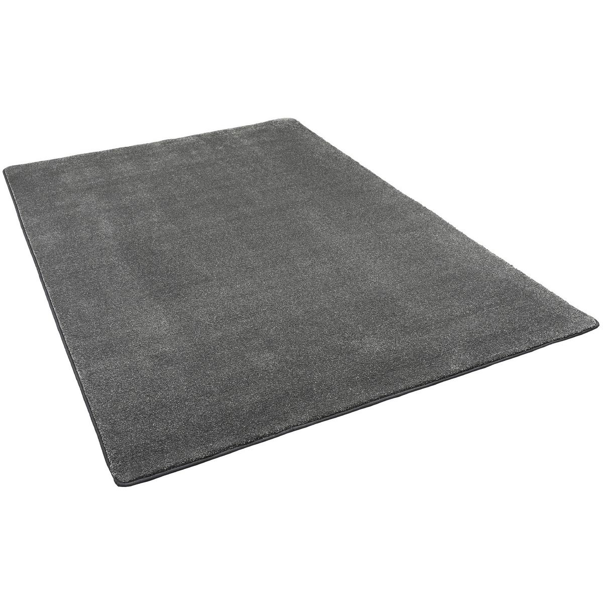 HOCHFLOR LUXUS VELOURS TEPPICH TOUCH - Anthrazit, Textil (160/160cm) - Snapstyle