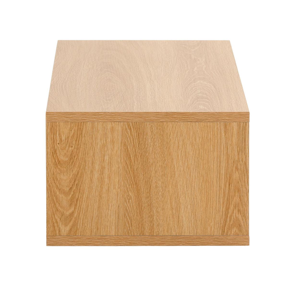 KONSOLENTISCH schwebender Auri 2 schubladen Eiche-Optik - Honigeiche, Holzwerkstoff (100/20/30cm) - VS Venta-stock