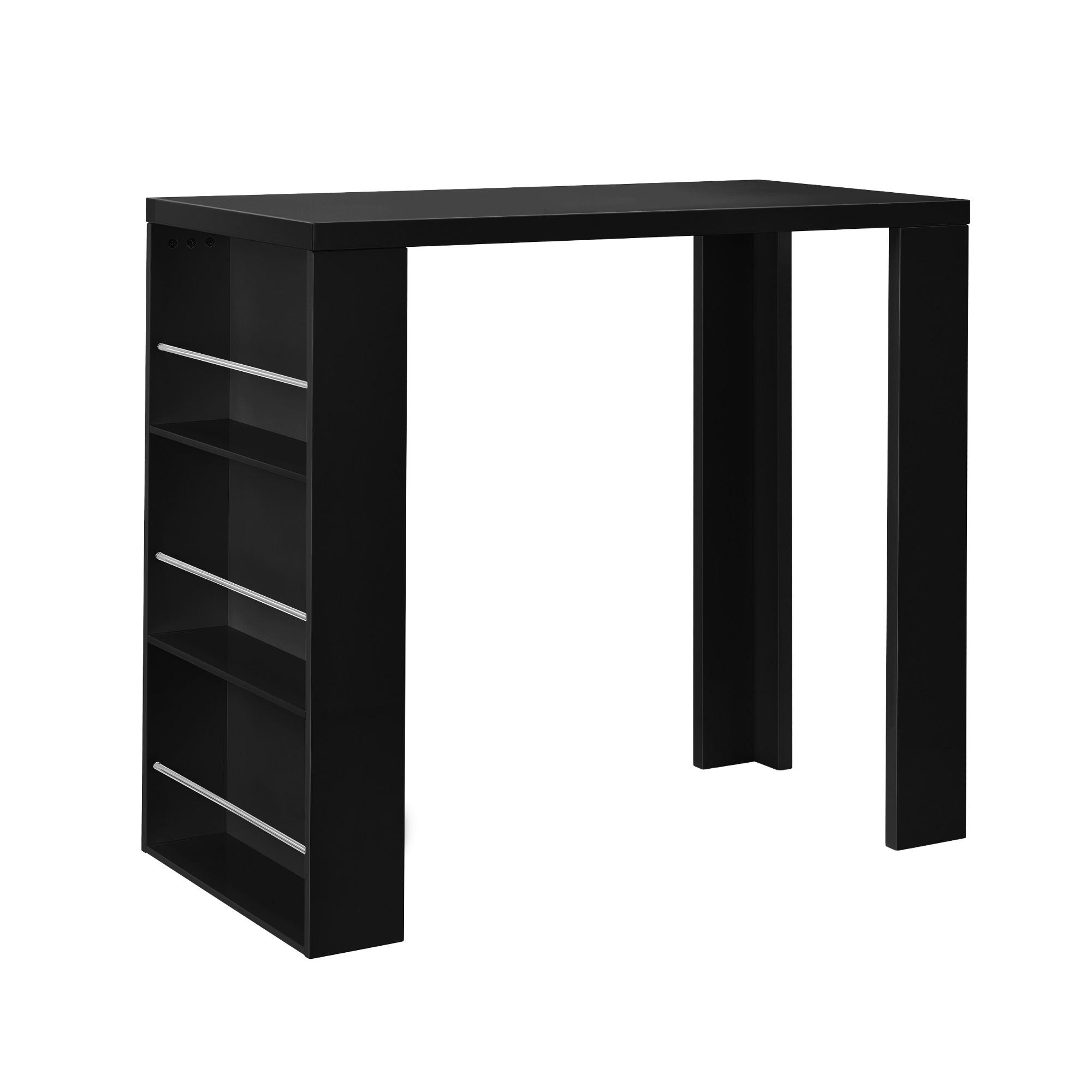 BARTISCH Bonn - Schwarz, Holzwerkstoff (57/117/106cm) - [en.casa]