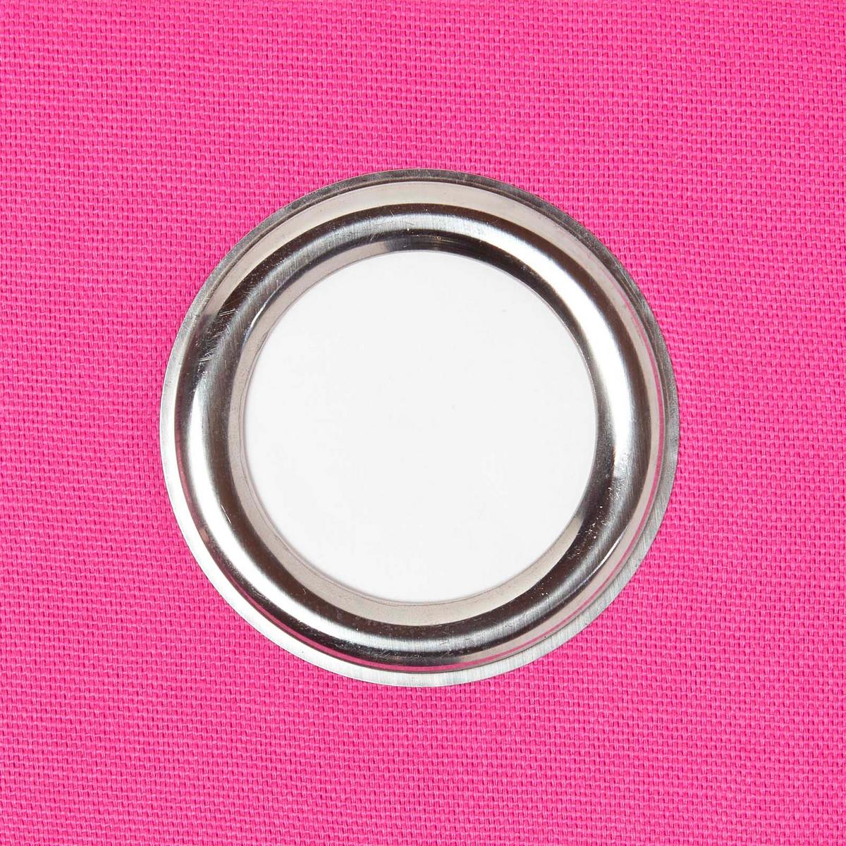 ÖSENVORHANG blickdicht 2er-Set, 117/137 cm - Pink, Textil (117/137cm) - Homescapes