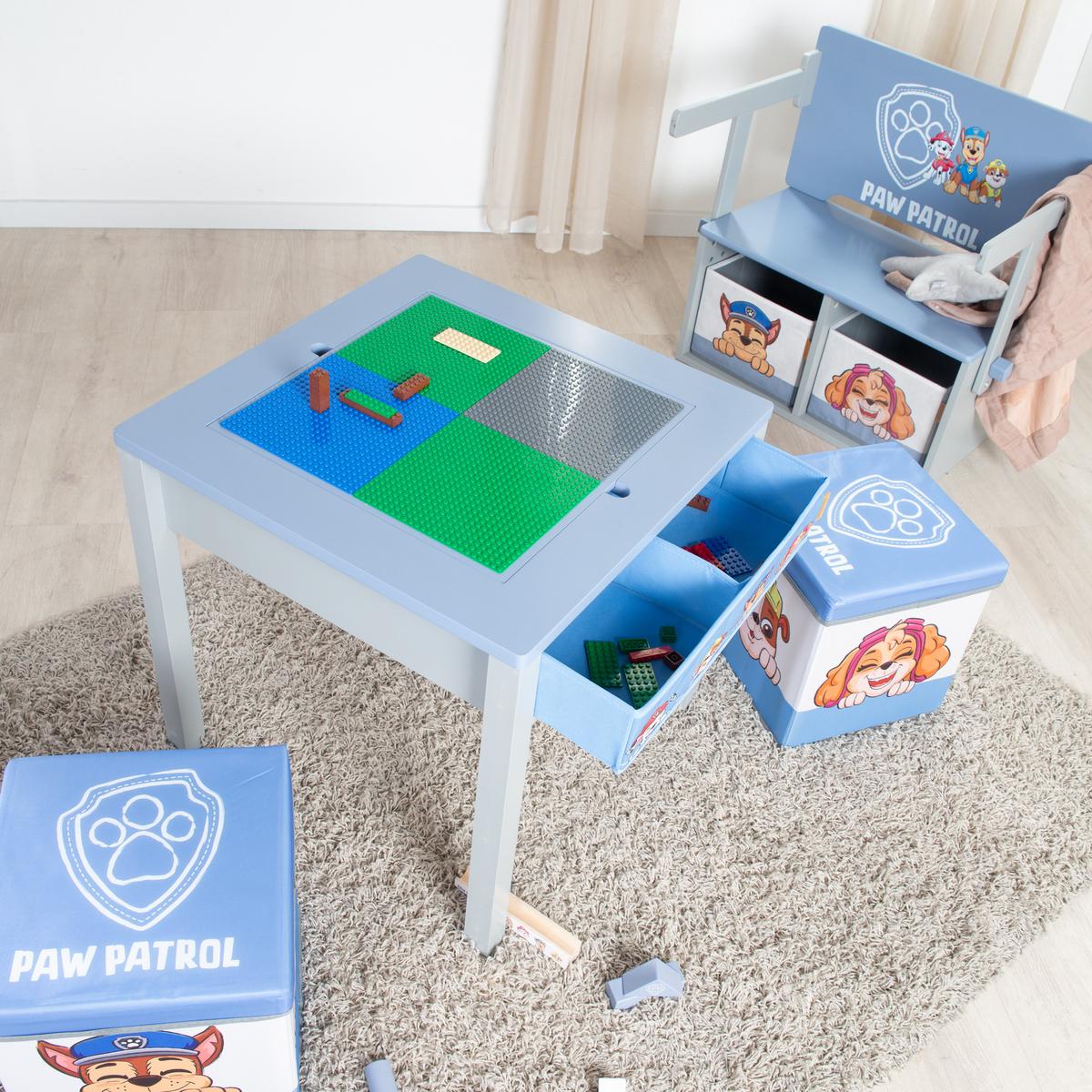 KINDERTISCH MIT WENDEPLATTE Paw Patrol - Multicolor, Holzwerkstoff (50/51/60cm) - Roba