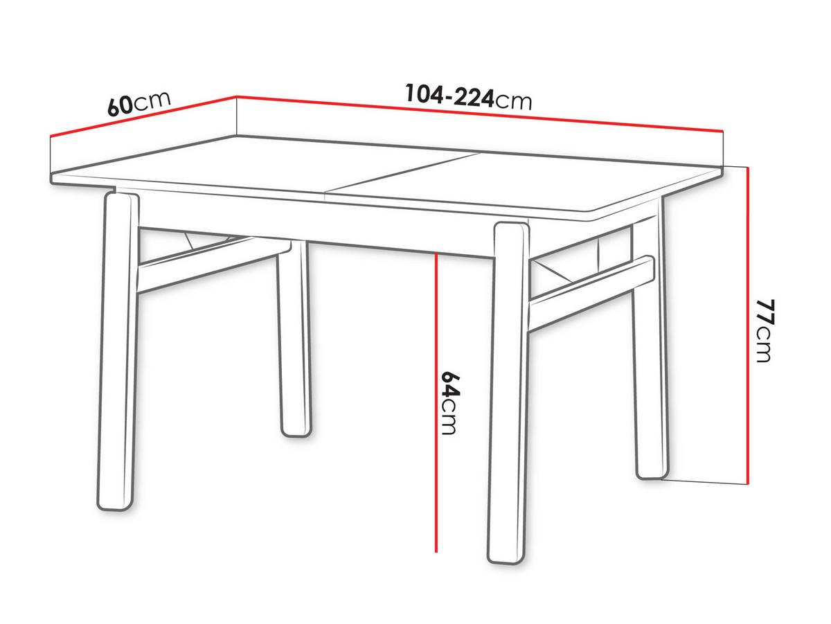 ESSTISCH ausziehbar Plot PT02 - Eichefarben, Holz/Holzwerkstoff (60/104/77cm) - MIRJAN24