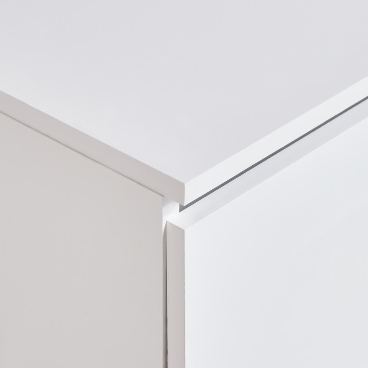WASCHBECKENUNTERSCHRANK wandmontiertk 80 cm Weiß Rupanco - Weiß, Holzwerkstoff (80/27/40cm) - Beliani